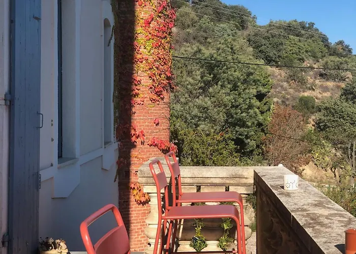 Πανσιόν Chateau De La Sybille, Vue Imprenable Sur Le Canigou Et Les Orgues D'ille Sur Tet